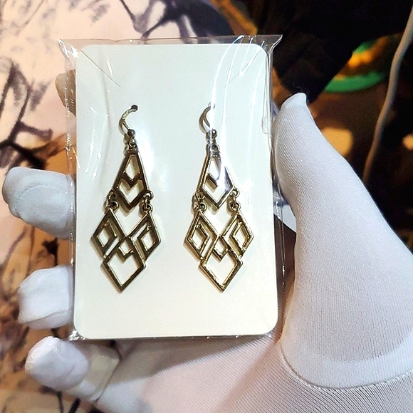 Earings gold silver tone - Picture 1 of 4